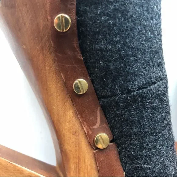 Tory Burch Brown and Gray Heels - Picture 4 of 9